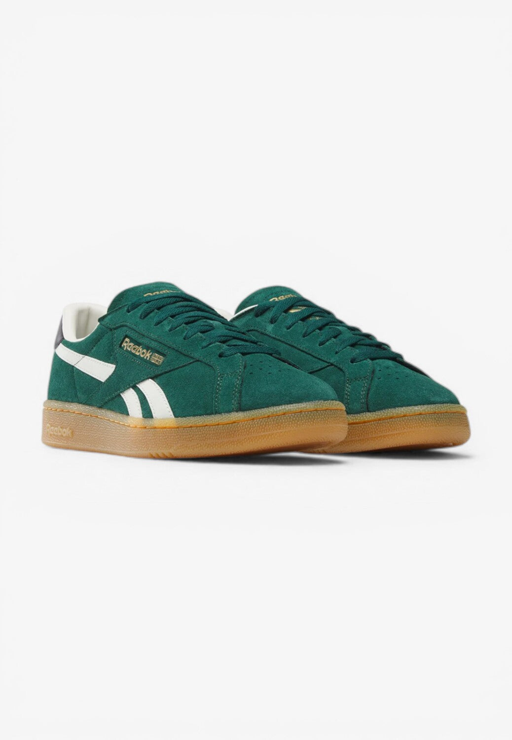 Heren veterschoenen-Groen suède/nubuck
