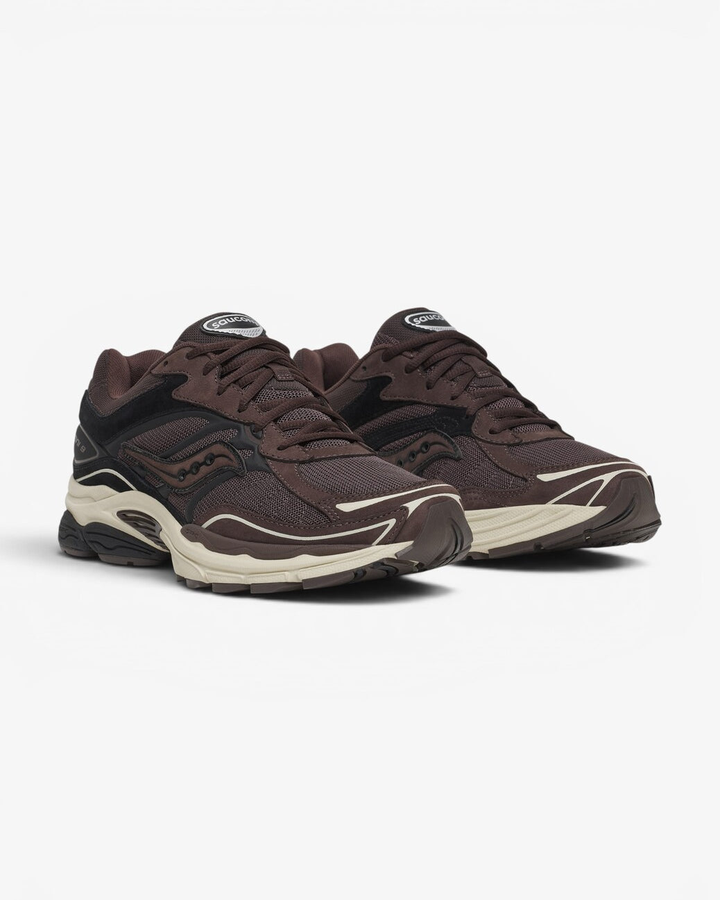 Unisex sneakers-Bruin combi kleur
