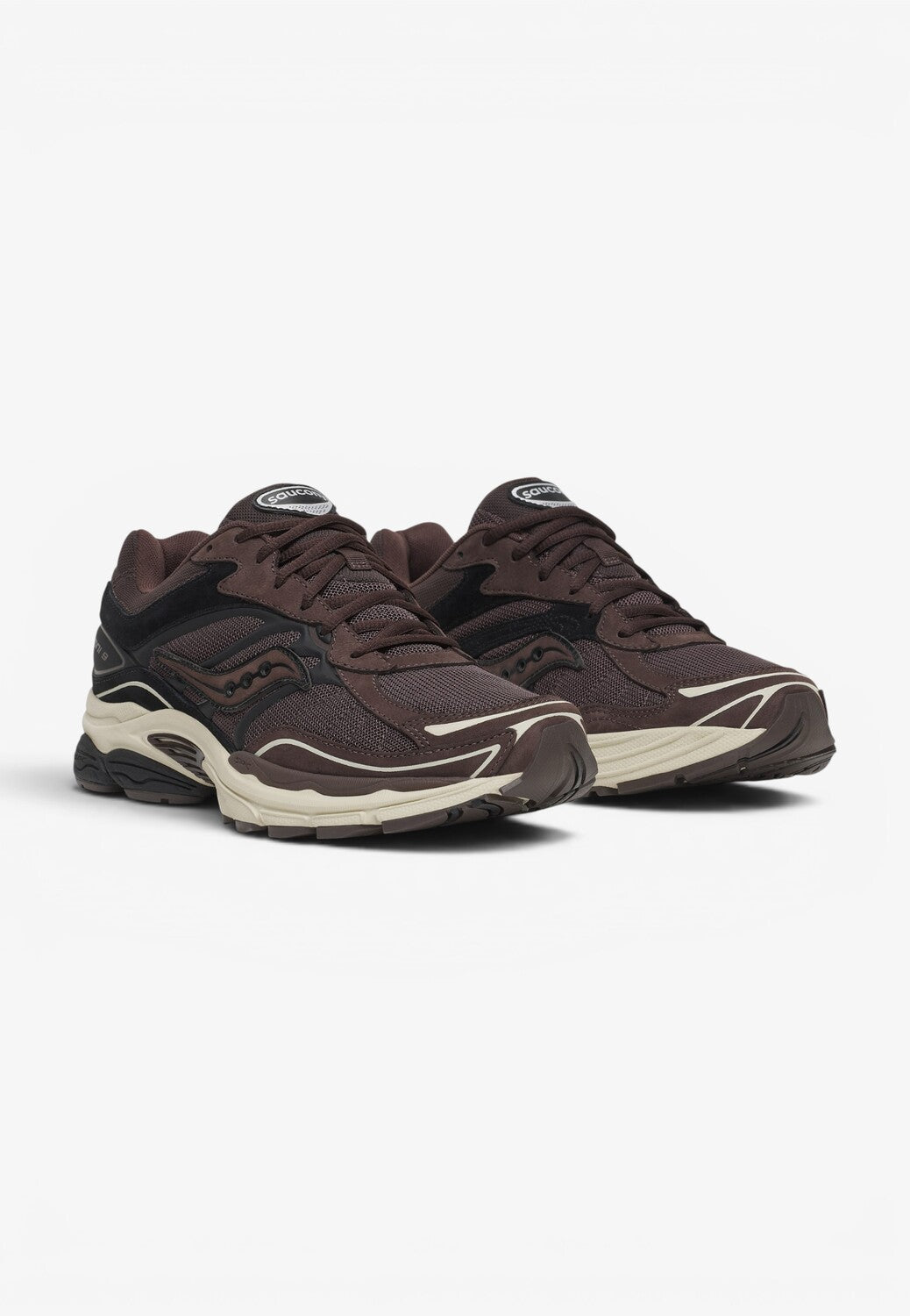 Unisex sneakers-Bruin combi kleur