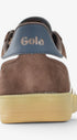 Heren veterschoenen-Bruin combi kleur