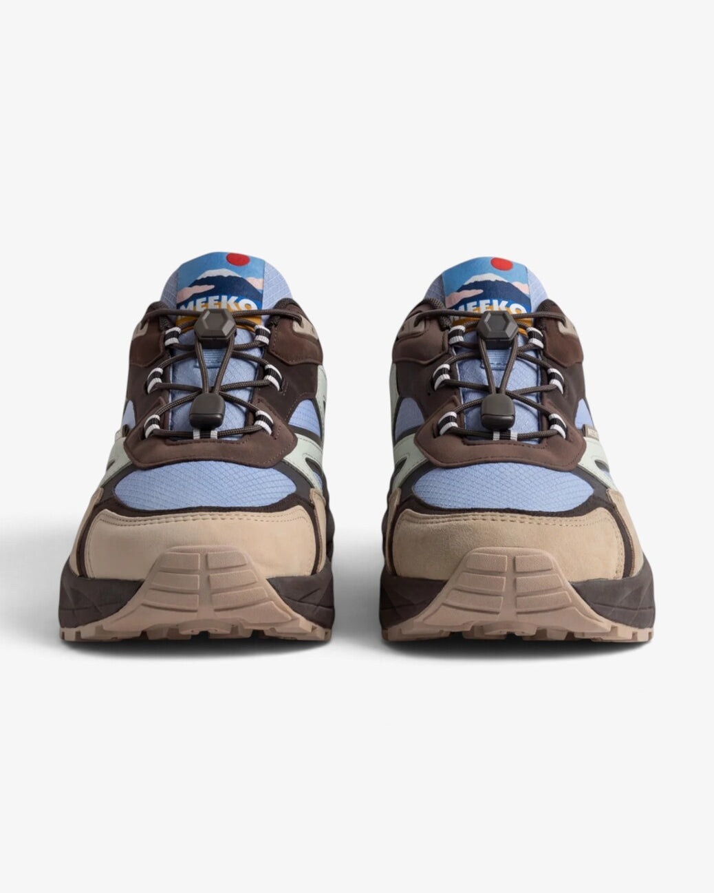 Unisex sneakers-Beige suède/nubuck