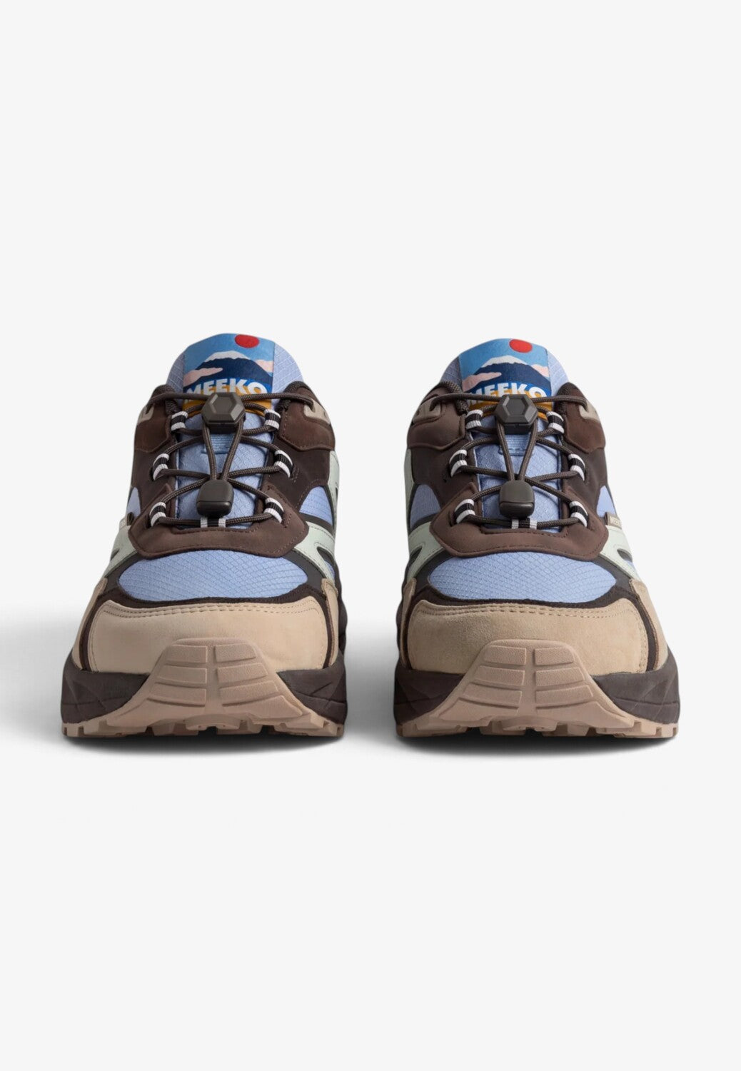 Unisex sneakers-Beige suède/nubuck