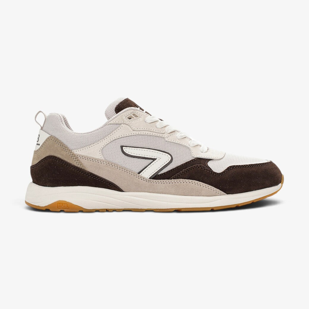 Heren veterschoenen-Beige combi kleur