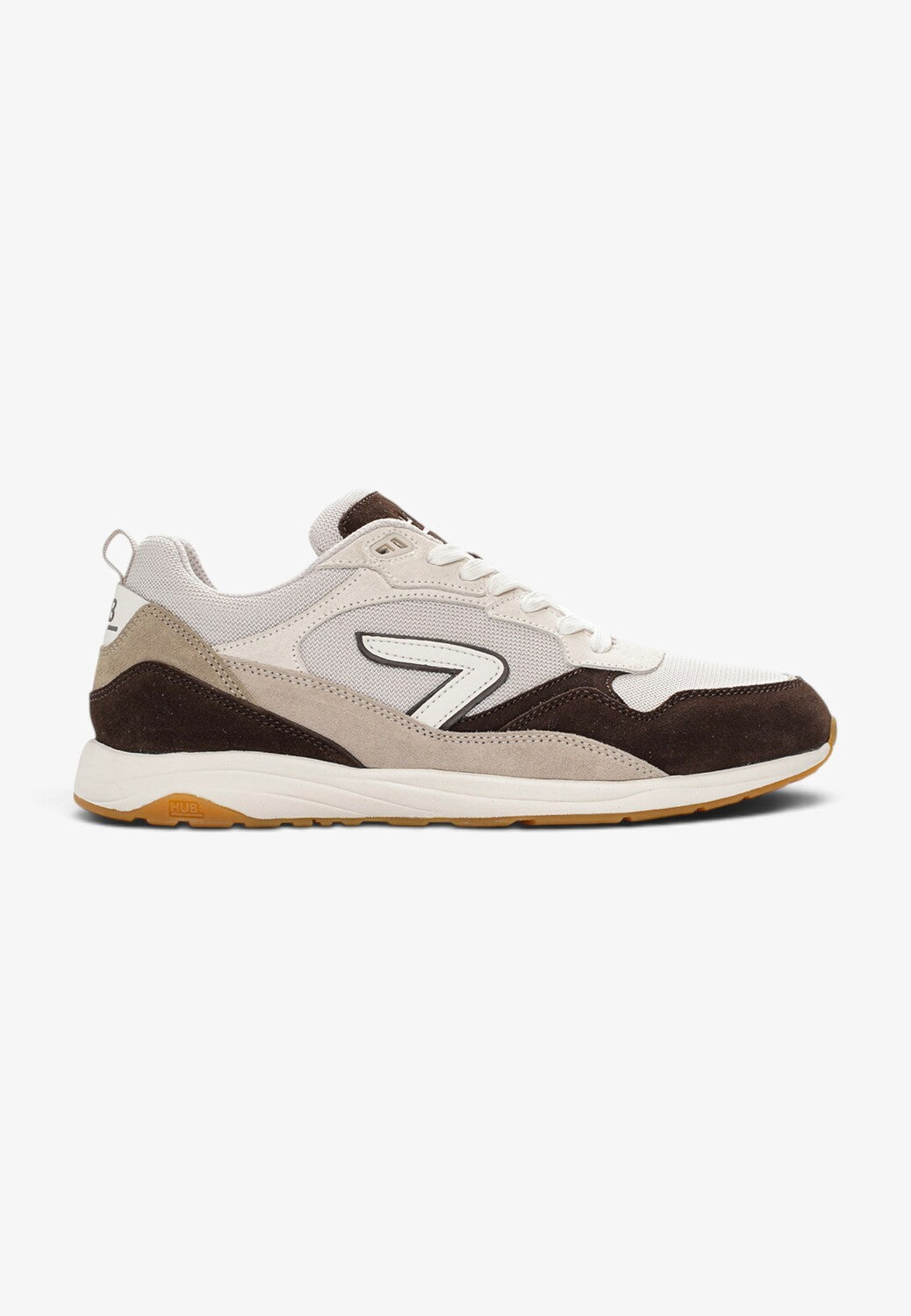 Heren veterschoenen-Beige combi kleur