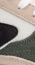 Heren veterschoenen-Groen combi kleur