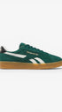 Heren veterschoenen-Groen suède/nubuck