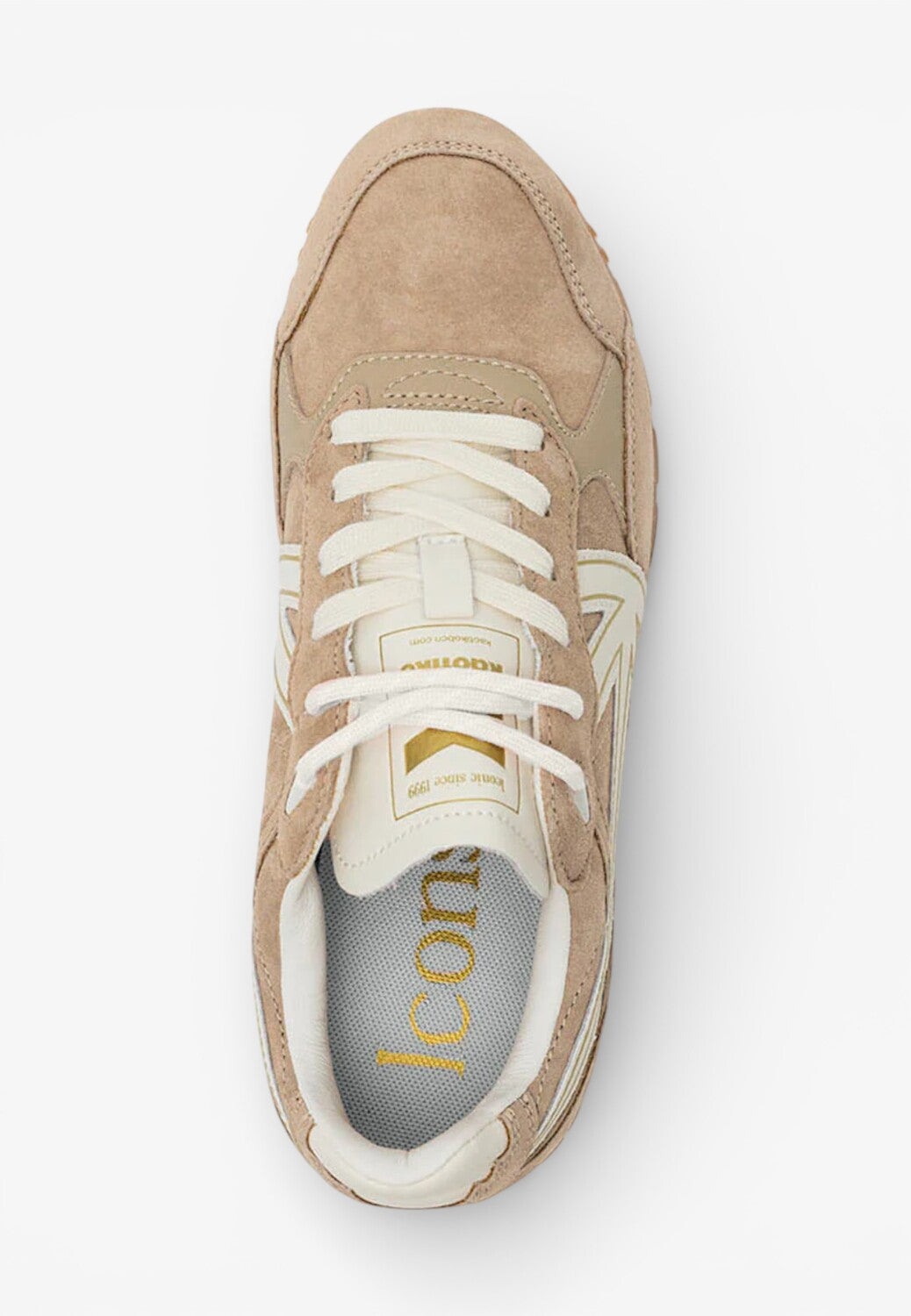 DAMES SPORTIEVE VETERSCHO-Beige suède/nubuck