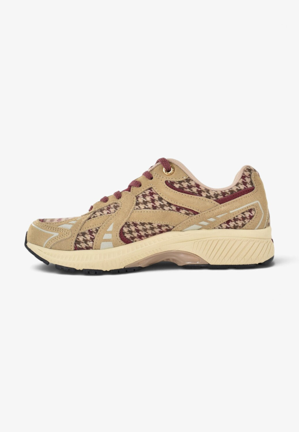 DAMES SPORTIEVE VETERSCHO-Rood suède/nubuck