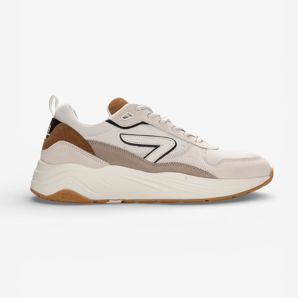 Heren veterschoenen-Beige combi kleur