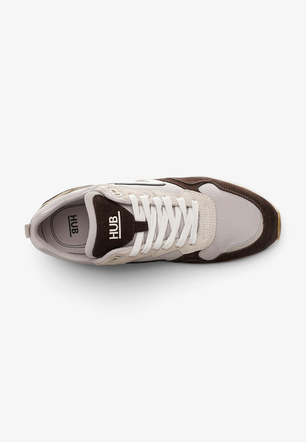 Heren veterschoenen-Beige combi kleur