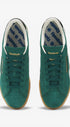 Heren veterschoenen-Groen suède/nubuck
